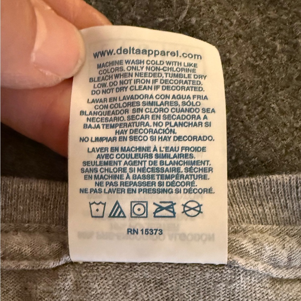 Puma Heather Gray Logo Tee for Women - Picture 6 of 6